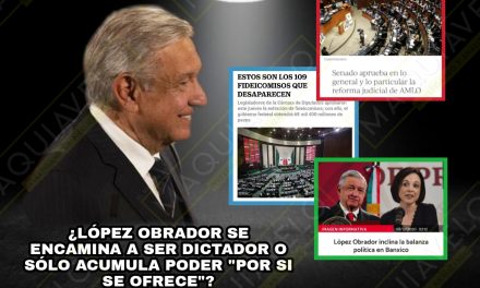 EL PODER ABSOLUTO QUE PRETENDE ANDRÉS MANUEL CON CADA REFORMA COMO LA JUDICIAL, LA DESAPARICIÓN DE FIDEICOMISOS O LA DEL BANCO DE MÉXICO ¿LO ENCAMINAN A SER DICTADOR O SÓLO ACUMULA PODER “POR SI SE OFRECE”?