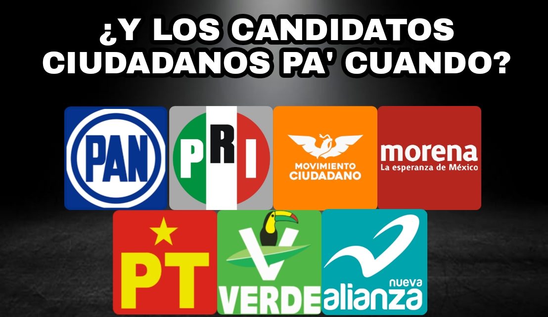 ¿Y DÓNDE QUEDARON LOS PERFILES CIUDADANOS QUE LOS PARTIDOS POLÍTICOS PROMETÍAN INCLUIR EN SUS CANDIDATURAS EN 2021?