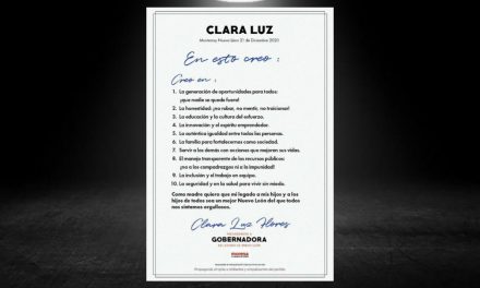 FIRMA CLARA LUZ SU “CREDO” PARA LEVANTARLE LA MANO A “SU SEÑOR” ANDRÉS MANUEL