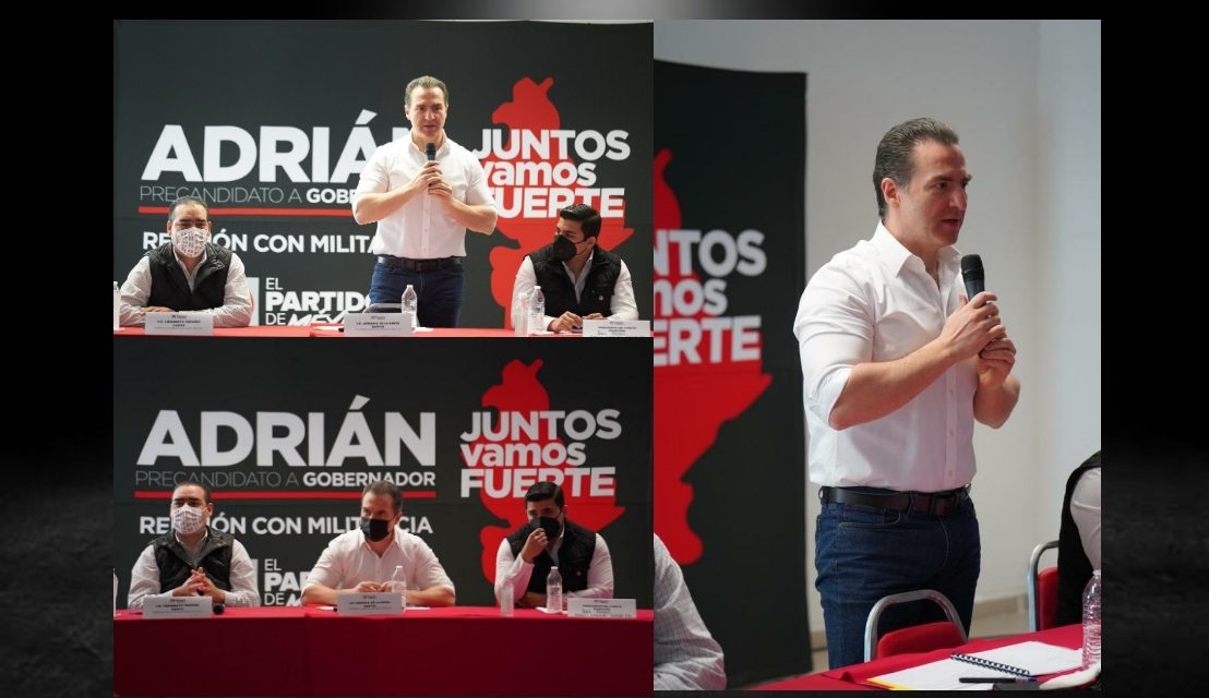 ADRIÁN DE LA GARZA CONTINÚA CAPITALIZANDO SU ESTRATEGIA RUMBO AL 21 DE LA MANO DE SUS COMPAÑEROS MILITANTES TRICOLORES