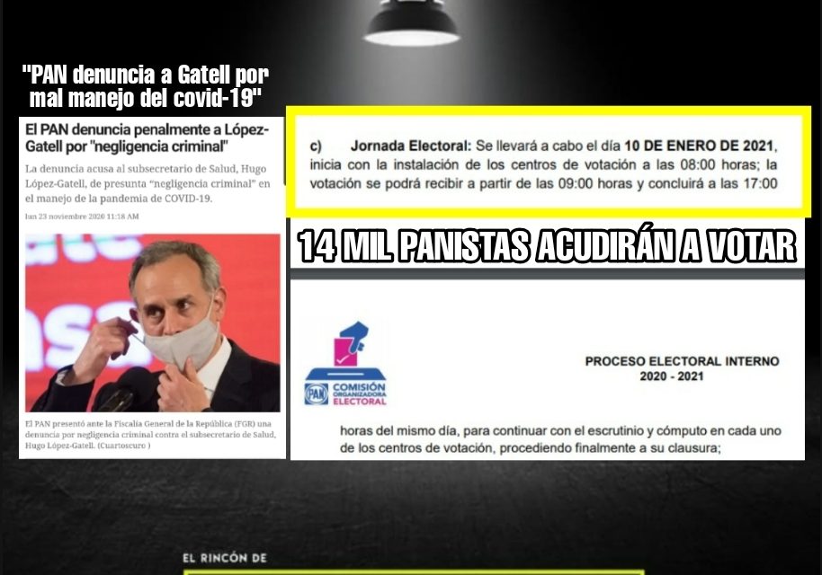 Y PARA EL PAN DE NUEVO LEÓN RESULTA MÁS IMPORTANTE SU PROCESO QUE LA SALUD DE 14 MIL PANISTAS QUE VOTARÁN ¡PRESENCIALMENTE! EN ENERO 10, CASI EL 30% DE ELLOS SON DE LA TERCERA EDAD ¿FRAUDE O CEGUERA POR EL PODER?