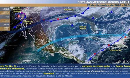 UN DÍA HACAE CALOR Y AL OTRO ESTAMOS A UN DÍGITO EN CENTÍGRADOS, ‘SMN’ PREVÉ FRENTE FRÍO NÚMERO 24 CON HELADO EXTREMO