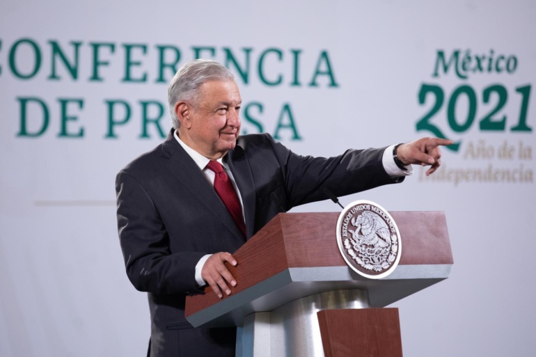 ‘AMLO’ MUESTRA BUENAS VIBRAS PARA ESTE 2021.