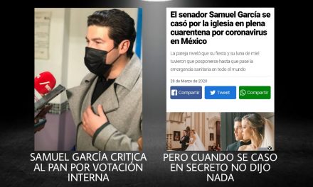 LLAMA SAMUEL GARCÍA CINISMO A ELECCIÓN DEL PAN, PARECE QUE SE OLVIDÓ DE SU FIESTA DE BODA EN PLENA PANDEMIA