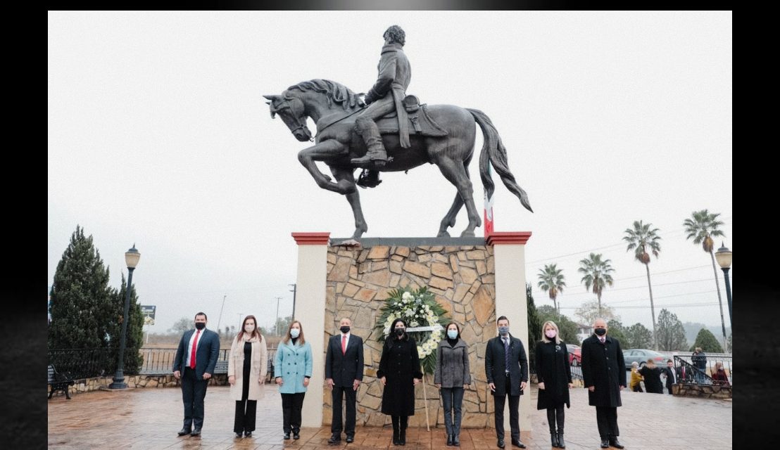 PATY SALAZAR RINDE GUARDIA AL MONUMENTO IGNACIO “ALLENDE” POR SU ANIVERSARIO