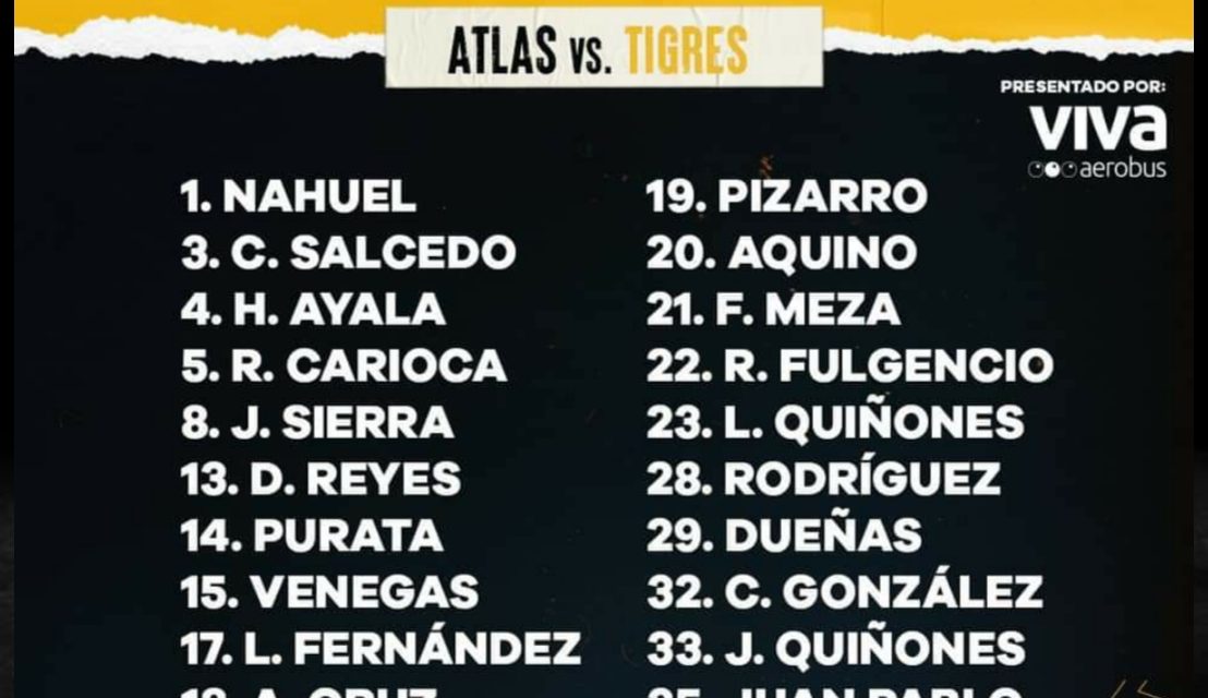 GIGNAC NO VA DE NUEVA CUENTA; LISTOS LOS CONVOCADOS PARA EL JUEGO VS ATLAS