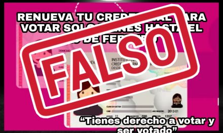 QUE NO TE ENGAÑEN EN EL INE CON EL CUENTO DE QUE, SI EL 10 DE FEBRERO NO RECOGES TU CREDENCIAL, NO PODRÁS PARTICIPAR EN EL PROCESO ELECTORAL