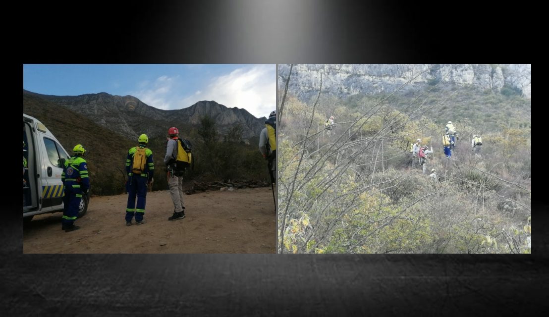 PROTECCIÓN CIVIL DE NUEVO LEÓN REALIZA LABORES DE RESCATE POR HOMBRE PERDIDO EN PICO NEGRO, LA HUASTECA