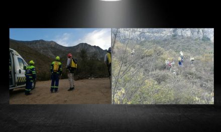 PROTECCIÓN CIVIL DE NUEVO LEÓN REALIZA LABORES DE RESCATE POR HOMBRE PERDIDO EN PICO NEGRO, LA HUASTECA