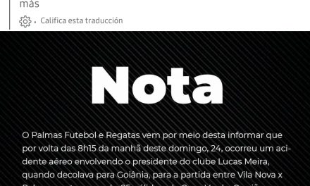 OTRO DÍA DE LUTO PARA EL FÚTBOL, A MÁS DE CUATRO AÑOS DE ACCIDENTE DEL CHAPECONESE, SE DESPLOMA AVIONETA DE EQUIPO BRASILEÑO DE 4D