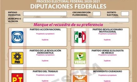 HACEN OFICIAL BOLETAS PARA ELECCIÓN FEDERAL; PRÓXIMO 6 DE JUNIO, VOTE POR EL MEJOR