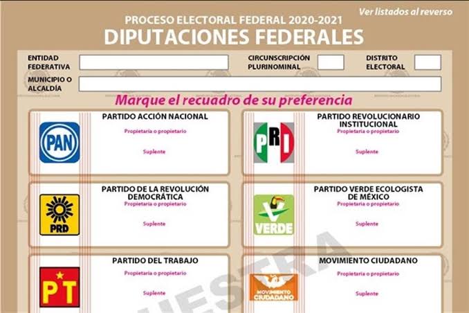 HACEN OFICIAL BOLETAS PARA ELECCIÓN FEDERAL; PRÓXIMO 6 DE JUNIO, VOTE POR EL MEJOR