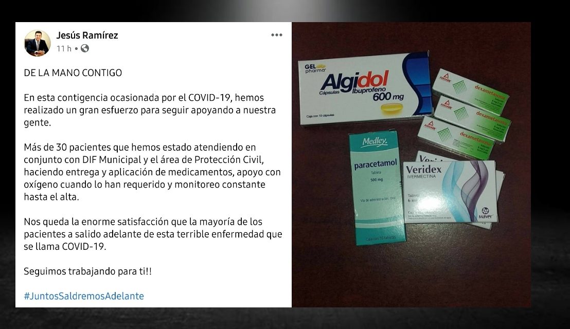 JESÚS RAMÍREZ ENTREGA APOYO A CIUDADANOS PARA COMBATIR EL COVID-19 EN HIGUERAS