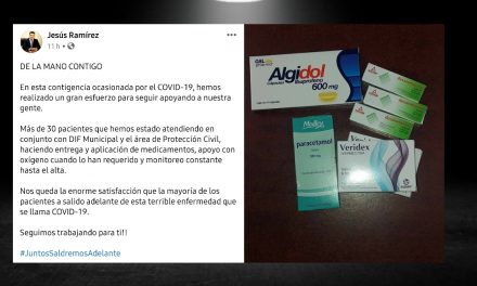 JESÚS RAMÍREZ ENTREGA APOYO A CIUDADANOS PARA COMBATIR EL COVID-19 EN HIGUERAS