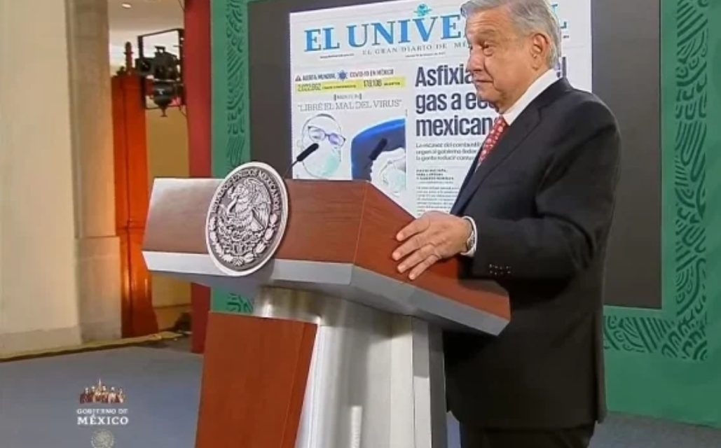 TRANQUILOS, ‘AMLO’ ASEGURA TENER BAJO CONTROL LA ECONOMÍA, PESE AL DESABASTO DE GAS NATURAL