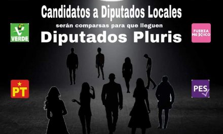 CANDIDATOS A DIPUTADOS LOCALES DE UN REDES SOCIALES PROGRESISTAS, EL VERDE, EL Partido del Trabajo, Nueva Alianza, FUERZA MÉXICO, Y Partido Encuentro Solidario SERÁN COMPARSAS PARA QUE LLEGUEN DIPUTADOS DE LISTA O PLURIS