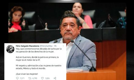 LA HIPOCRESÍA EN SU MÁXIMO ESPLENDOR TIENE UN NOMBRE Y ES FÉLIX SALGADO MACEDONIO