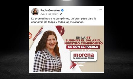 PAOLA GONZÁLEZ PROMOTORA DEL AUMENTO DEL SALARIO MÍNIMO YA ADMITIDO <br>