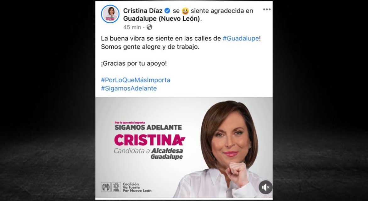 CRISTINA SABE DE LAS BUENAS VIBRAS QUE DEJÓ EN GUADALUPE <br>