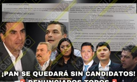 DENUNCIA PRESIDENTA ESTATAL DEL PRD A ALFONSO ROBLEDO, PEDRO GARZA, JESÚS GÓMEZ, FELIX ROCHA E ITZEL CASTILLO, PANISTAS TODOS, POR VIOLENCIA POLÍTICA DE GÉNERO ¡EN RIESGO SUS CANDIDATURAS!