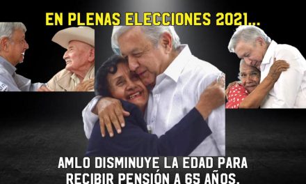 EL PRESIDENTE DE LA REPÚBLICA DISMINUYE LA EDAD PARA RECIBIR UNA PENSIÓN A 65 AÑOS Y ANUNCIA AUMENTO DE ESTE PAGO EN VÍSPERA DE ELECCIÓN 2021<br>