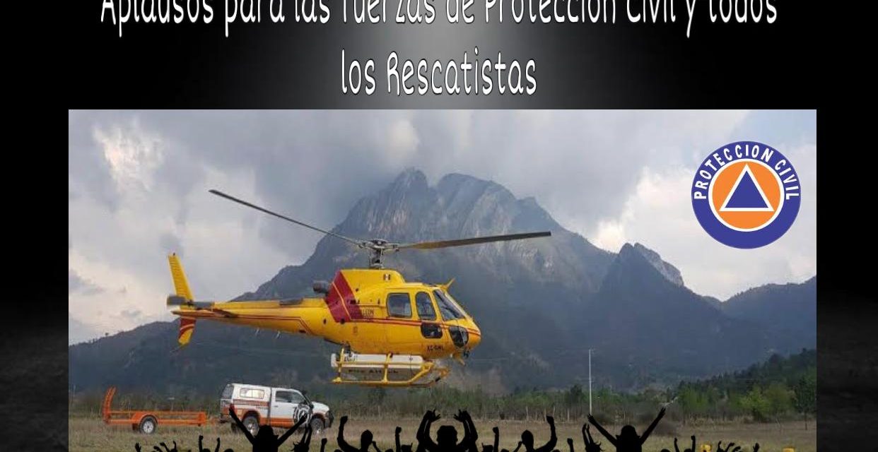 UN APLAUSO DE PIE PARA LAS FUERZAS VIVAS DE PROTECCIÓN CIVIL Y TODOS LOS RESCATISTAS QUE HAN SOFOCADO EN UN 70% EL INCENDIO DE LA SIERRA