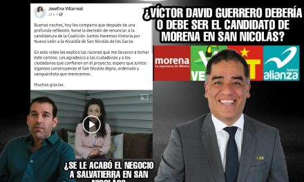 Y EN SAN NICOLÁS, TERMINÓ TENIENDO RAZÓN VÍCTOR DAVID GUERRERO, ÉL DEBIÓ SER EL CANDIDATO O ¿DEBE SER AÚN? <br>