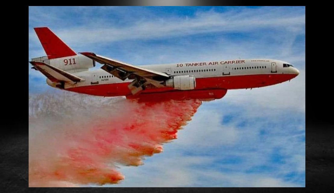 AVIÓN PARA COMBATIR INCENDIO EN SANTIAGO 