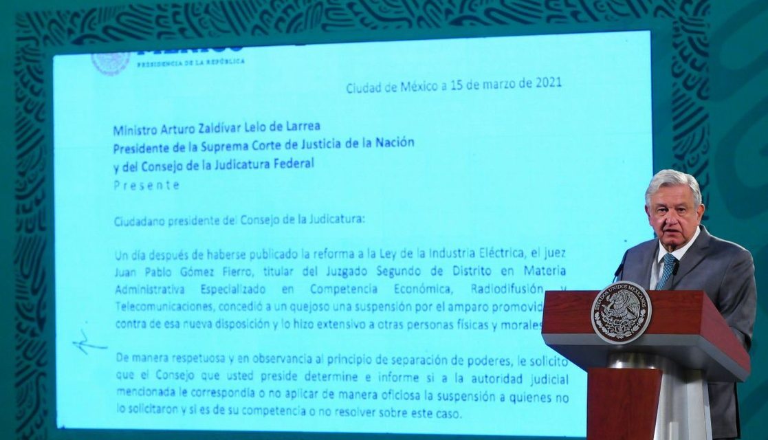 ‘AMLO’ SE SACA DE LA MANGA PRUEBAS CONTRA JUEZ QUE DIO REVÉS A SU LEY