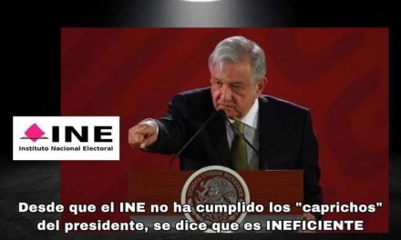 LA LEY DE HERODES VERSIÓN AMLO DE NUEVO “NO ME GUSTA EL INE”, REFORMARÁ Y MODIFICARÁ LEYES PARA ACOTARLO <br>