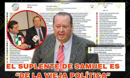 Y QUÉ SUCEDE CON EL SUPLENTE DE SAMUEL GARCÍA, LUIS DAVID ORTIZ, VOTANDO EN SINTONÍA CON MORENA A FAVOR DEL BIG BROTHER TELEFÓNICO<br>