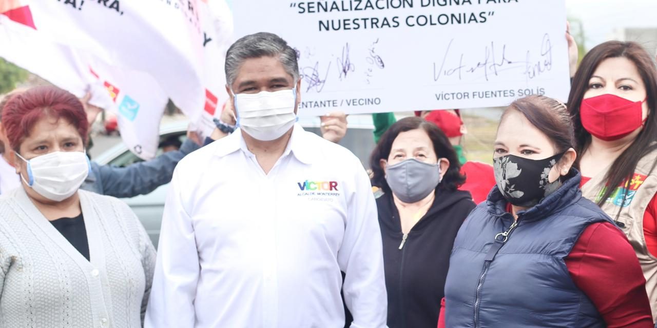 VÍCTOR FUENTES LANZA COMPROMISO CON EL DISTRITO 1 DE MONTERREY