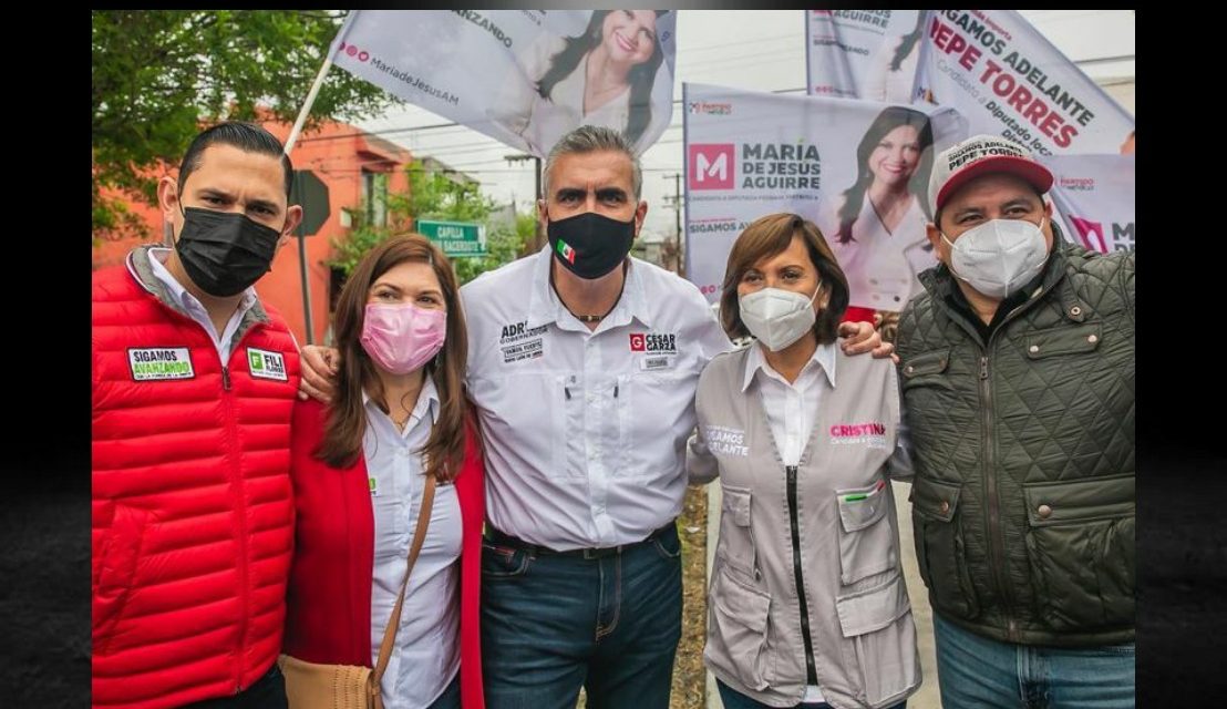 CÉSAR GARZA HACE VISITA EXPRÉS A LA CANDIDATA DE GUADALUPE CON LA QUE BUSCARÁ DE ALGUNA MANERA HACER MANCUERNA<br>