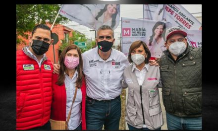 CÉSAR GARZA HACE VISITA EXPRÉS A LA CANDIDATA DE GUADALUPE CON LA QUE BUSCARÁ DE ALGUNA MANERA HACER MANCUERNA<br>