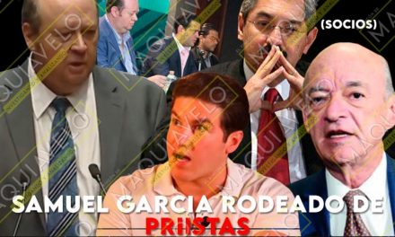 LOS CUÑADOS LUIS DAVID ORTIZ Y FERNANDO ELIZONDO, SUPLENTE EN SENADO Y “PADRINO” RESPECTIVAMENTE DE SAMUEL GARCÍA ¡SOOOOON DEL PRIIIIII!