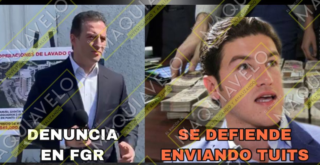 ADRIÁN DE LA GARZA PRESENTA DENUNCIA PENAL ANTE FGR CONTRA SAMUEL GARCÍA POR RECURSOS DE PROCEDENCIA ILÍCITA; EL RESPONDE “CON TUITS”