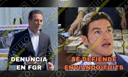 ADRIÁN DE LA GARZA PRESENTA DENUNCIA PENAL ANTE FGR CONTRA SAMUEL GARCÍA POR RECURSOS DE PROCEDENCIA ILÍCITA; EL RESPONDE “CON TUITS”