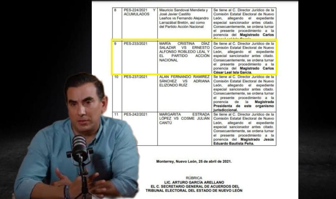 AHORA EL TRIBUNAL ESTATAL ELECTORAL ES QUIEN PUEDE QUITARLE CANDIATURA A PONCHO ROBLEDO, POR COMETER VIOLENCIA POLÍTICA DE GÉNERO CONTRA CRISTINA DÍAZ