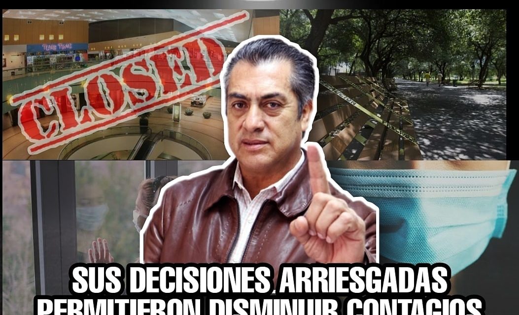 CONTRA TODOS LOS PRONÓSTICOS Y DESEOS DE QUE A NUEVO LEÓN Y AL “BRONCO” LE FUERA MAL EN DECESOS POR COVID, JAIME RODRÍGUEZ Y SUS DECISIONES ARRIESGADAS LOGRARON DISMINUIR CONTAGIOS DE COVID AL MÍNIMO