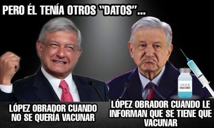 ANDRÉS MANUEL LÓPEZ OBRADOR TENÍA OTROS DATOS PARA NO VACUNARSE, PERO AHORA DICE SÍ SE VACUNA