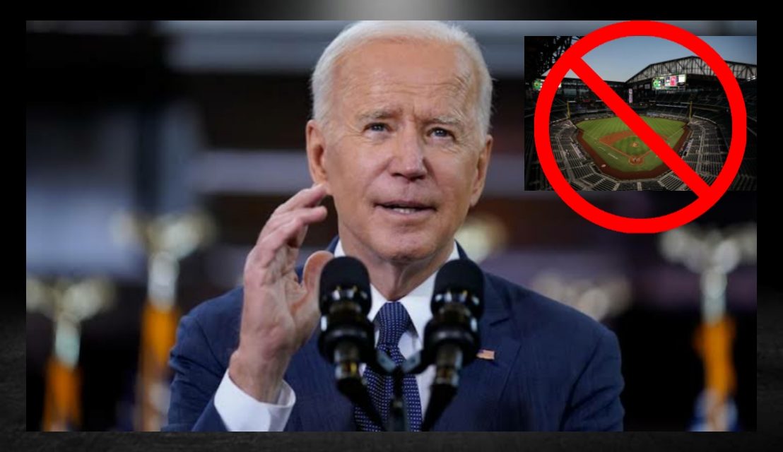 JOE BIDEN REPROCHA LIGAS ABRIR LOS ESTADIOS AL 100%