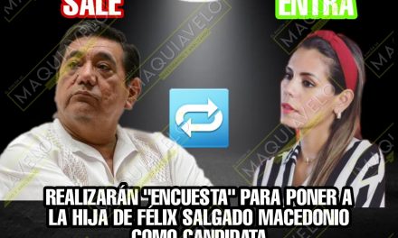 HARÁN ENCUESTA EN GUERRERO PARA “ELEGIR” A EVELYN SALGADO, HIJA “DEL TORO” RETIRADO DE LA CONTIENDA ¡CIRCO MAROMA Y TEATRO!