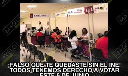 PARA NO PERDER COSTUMBRE LOS REGIOS CORREN EN PLAZO FATAL PARA RECOGER SU INE¡ES FALSO QUE NO SE PUEDA VOTAR SIN ESE DOCUMENO!