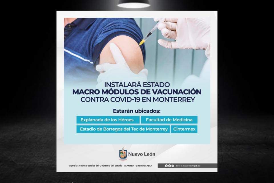 JAIME RODRIGUEZ CALDERON GOBERNADOR DEL ESTADO ANUNCIA PROCESO DE MACRO VACUNACIÓN EN SINTONÍA CON IMSS Y GOB. FEDERAL