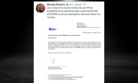 ANALIZAN ESTRATEGIA DE VACUNACIÓN COVID 19 CON LA FÓRMULA DE PFIZER EN ADOLESCENTES DE ENTRE 12 Y 15 AÑOS <br>