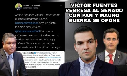 ¡PARA RIPLEY! VÍCTOR FUENTES REGRESARÁ AL PAN EN EL SENADO, MAURO GUERRA HACE RIDICULO AL EXIGIR SE QUEDARA EN ESCAÑO QUIEN TRACIONÓ A FUENTES; JESUS HORACIO <br>