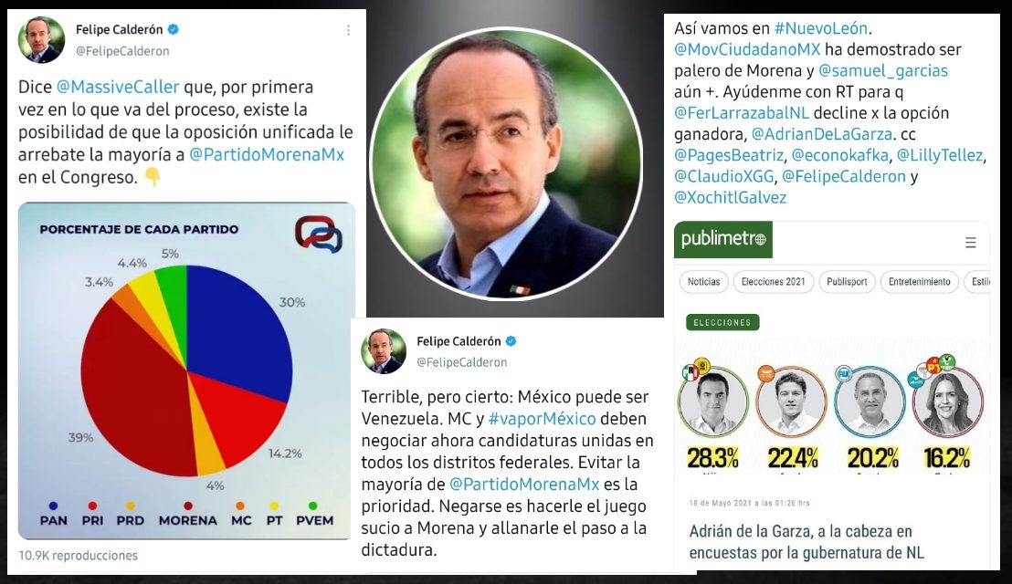 EXPONE CALDERÓN A MOVIMIENTO CIUDADANO COMO LO QUE ES: EL PRINCIPAL ALIADO DE MORENA