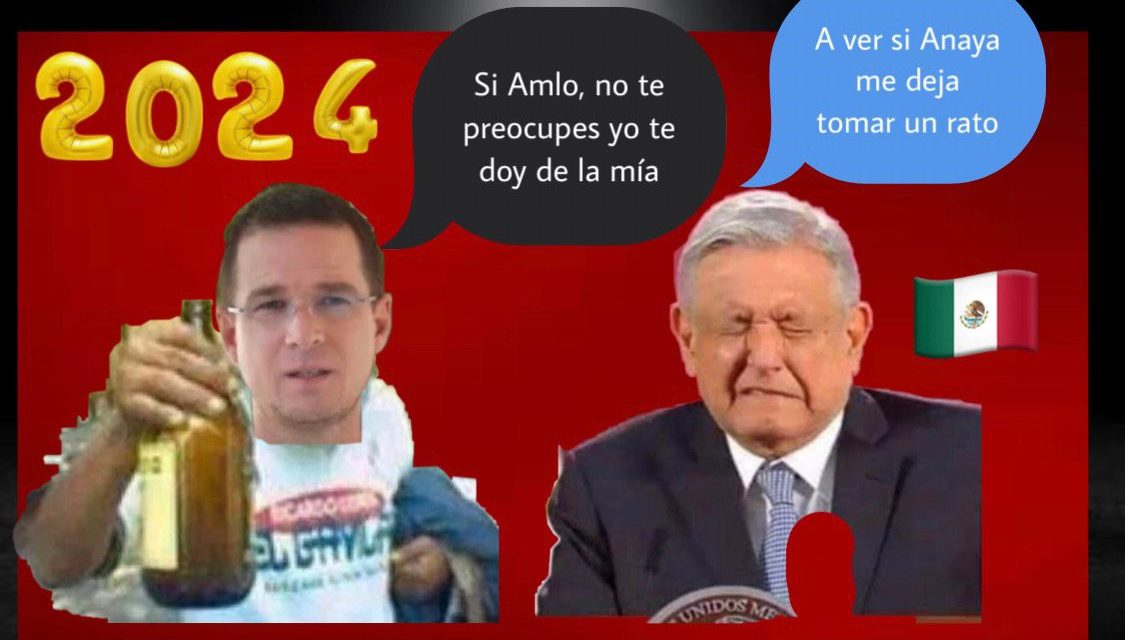 AMLO SE BURLA DE ANAYA POR EL MEME SURGIDO DE DONDE “PROHÍBE” LAS CAGUAMAS Y EL PANISTA LE RESPONDE DÁNDOLE “PERMISO” PARA QUE PUEDA TOMAR