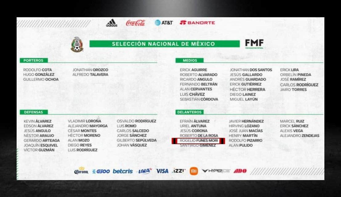 DE ÚLTIMA HORA SEÑALAN QUE FUNES SI ESTA CONSIDERADO PARA LOS JUEGOS DE LA SELECCIÓN MEXICANA