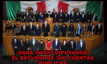 EN TAN SOLO UNAS HORAS INICIARA EN EL CONGRESO EL ESTUDIO DE 300 CUENTAS PÚBLICAS Y NOMBRAMIENTOS URGENTES… LOS DIPUTADOS EMPEZARÁN A TRABAJARÁN LO QUE NO HICIERON DURANTE 3 AÑOS